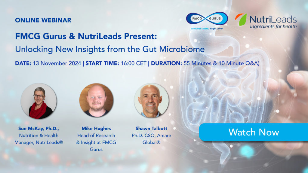 Gut Health, Prebiotics, Gut Microbiome, Food And Drink, Consumer Insights, FMCG, Webinar, Market Research.